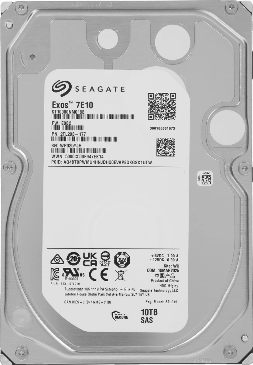 Жесткий диск 10Tb Seagate Exos 7E10 (ST10000NM018B)