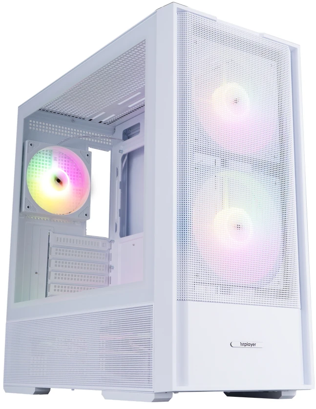 Корпус 1stPlayer AU7 ARGB (белый) (AU7-WH-2FA7-14-W-2FA7R-W-1FA7-W)