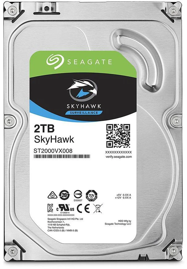 Жесткий диск 2Tb Seagate SkyHawk (ST2000VX008)