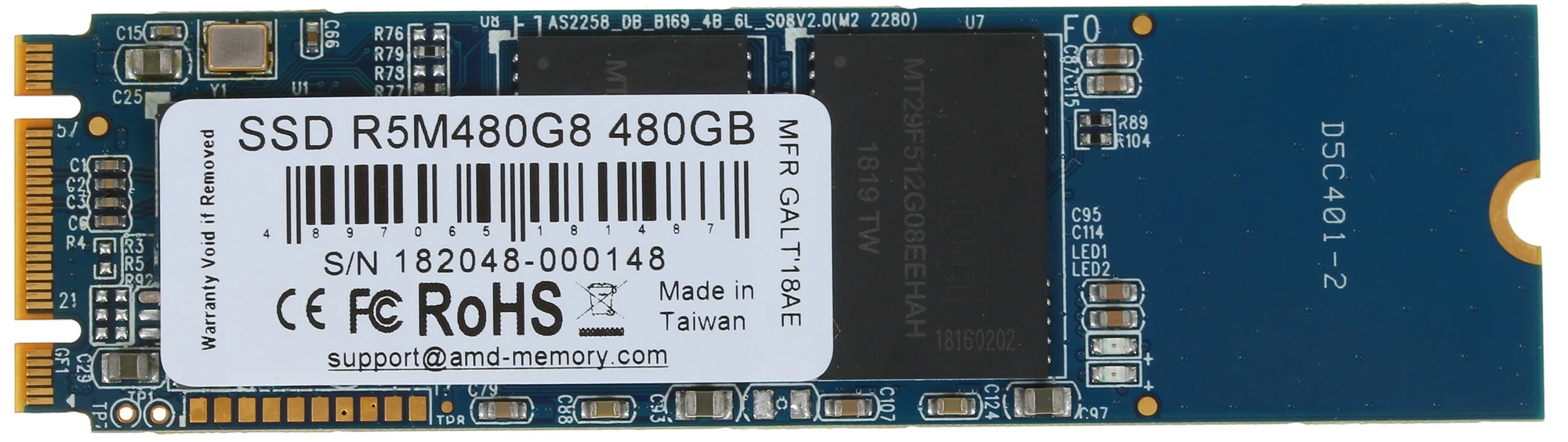 Жесткий диск SSD 480Gb AMD Radeon R5 (R5M480G8)