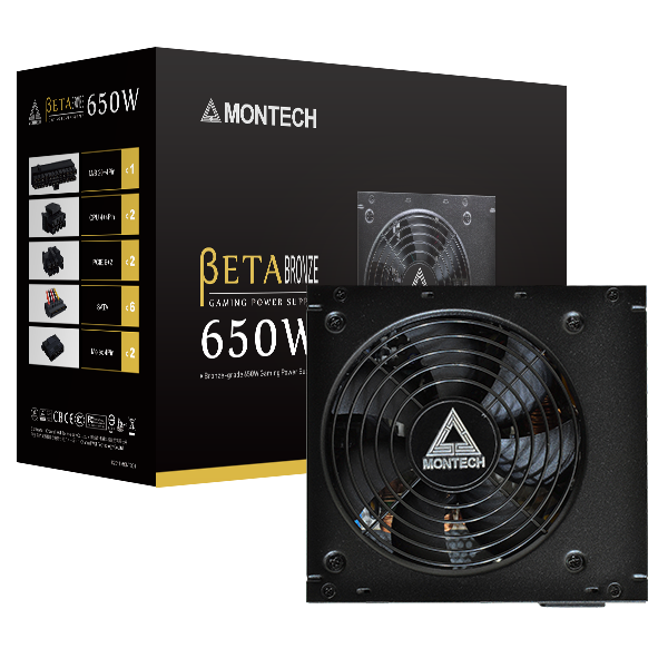 Блок питания 650W Montech BETA 650 (MNT-B650-B)