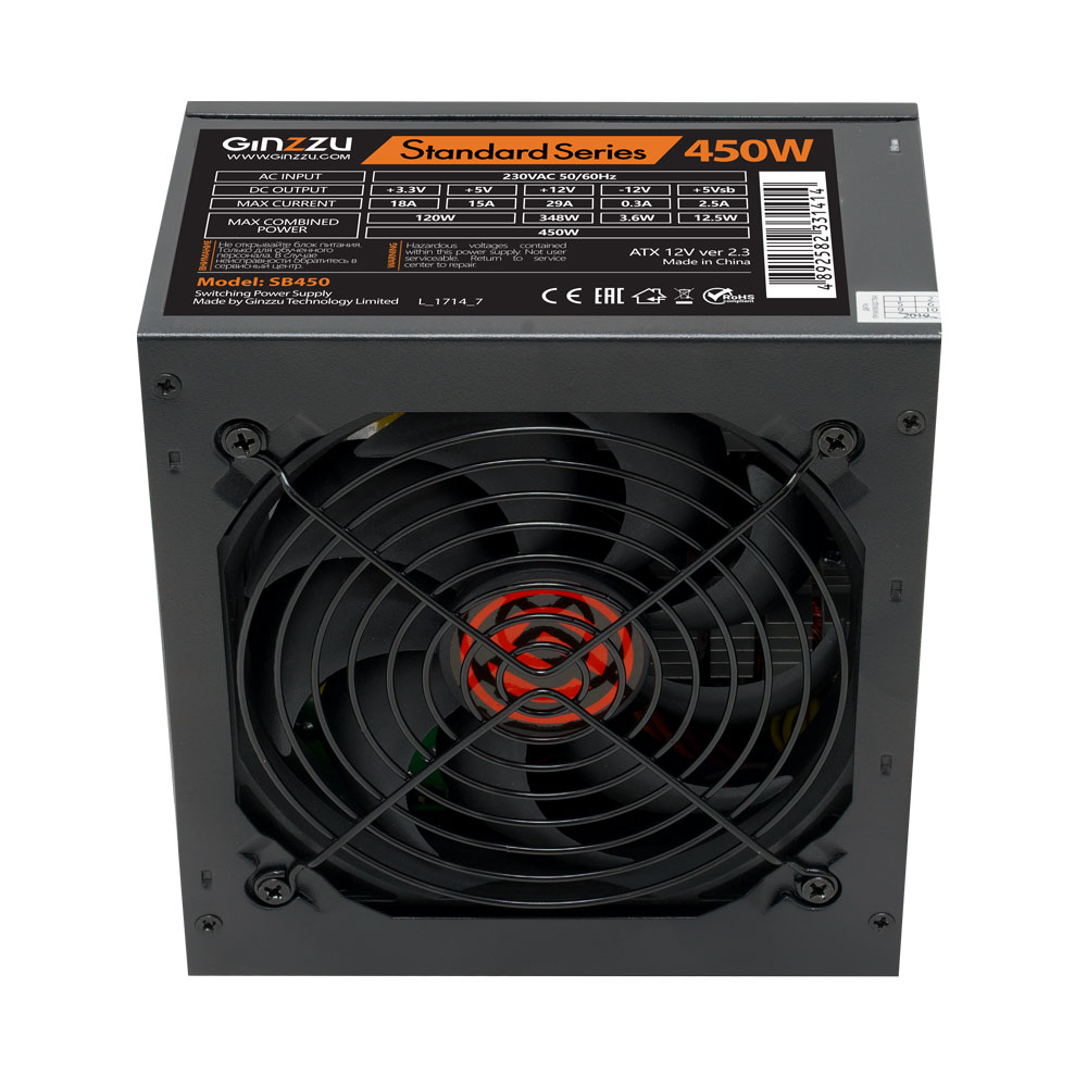 Блок питания 450W GINZZU SB450