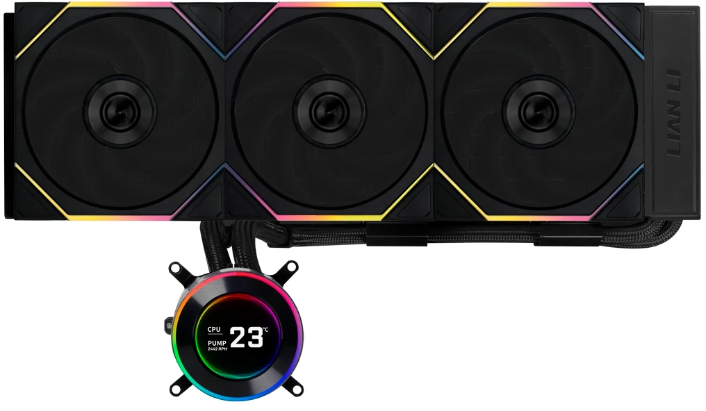 Система жидкостного охлаждения Lian Li Hydroshift II LCD-C 360TL GHS2LCD36TB (G89.GHS2LCD36TB.R0)