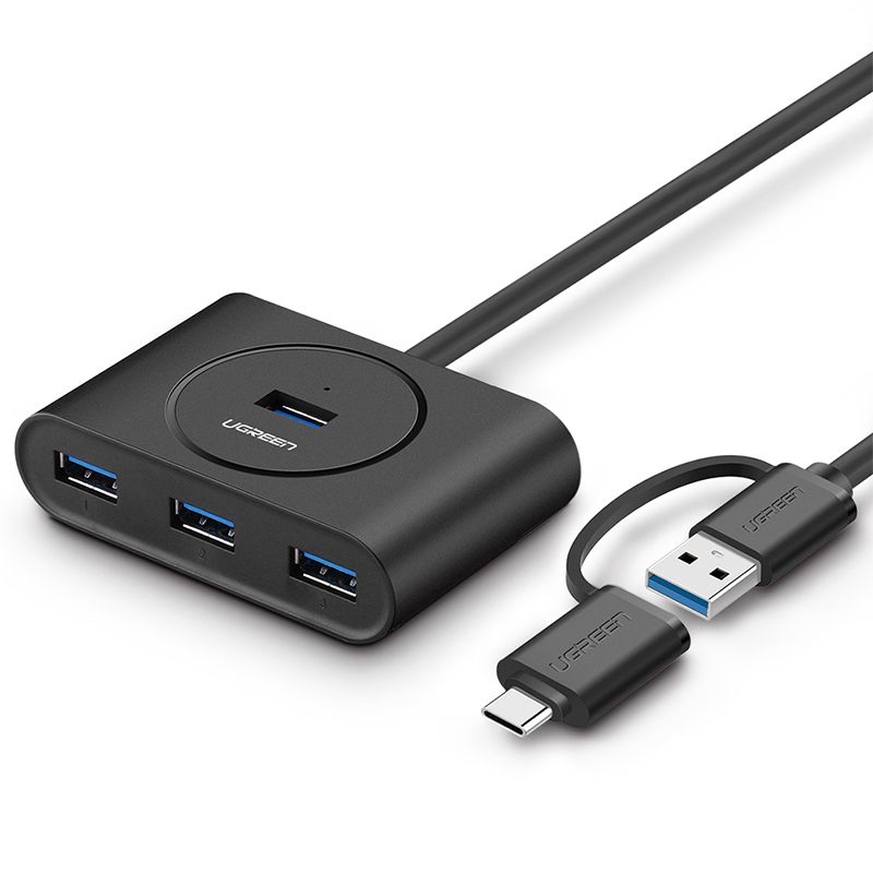 Разветвитель USB (USB-хаб) UGREEN CR113 (40850)