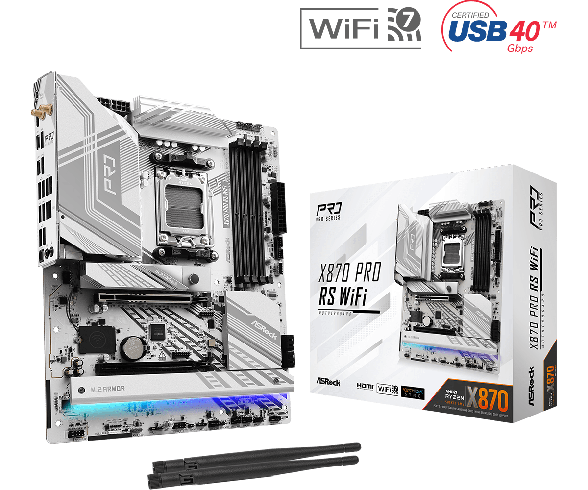 Материнская плата ASRock X870 Pro RS WiFi