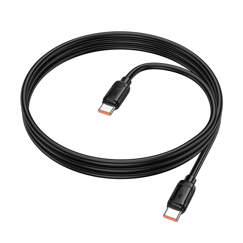 Кабель HOCO X115 240W USB Type-C - USB Type-C (1 м, черный) 6942007652018